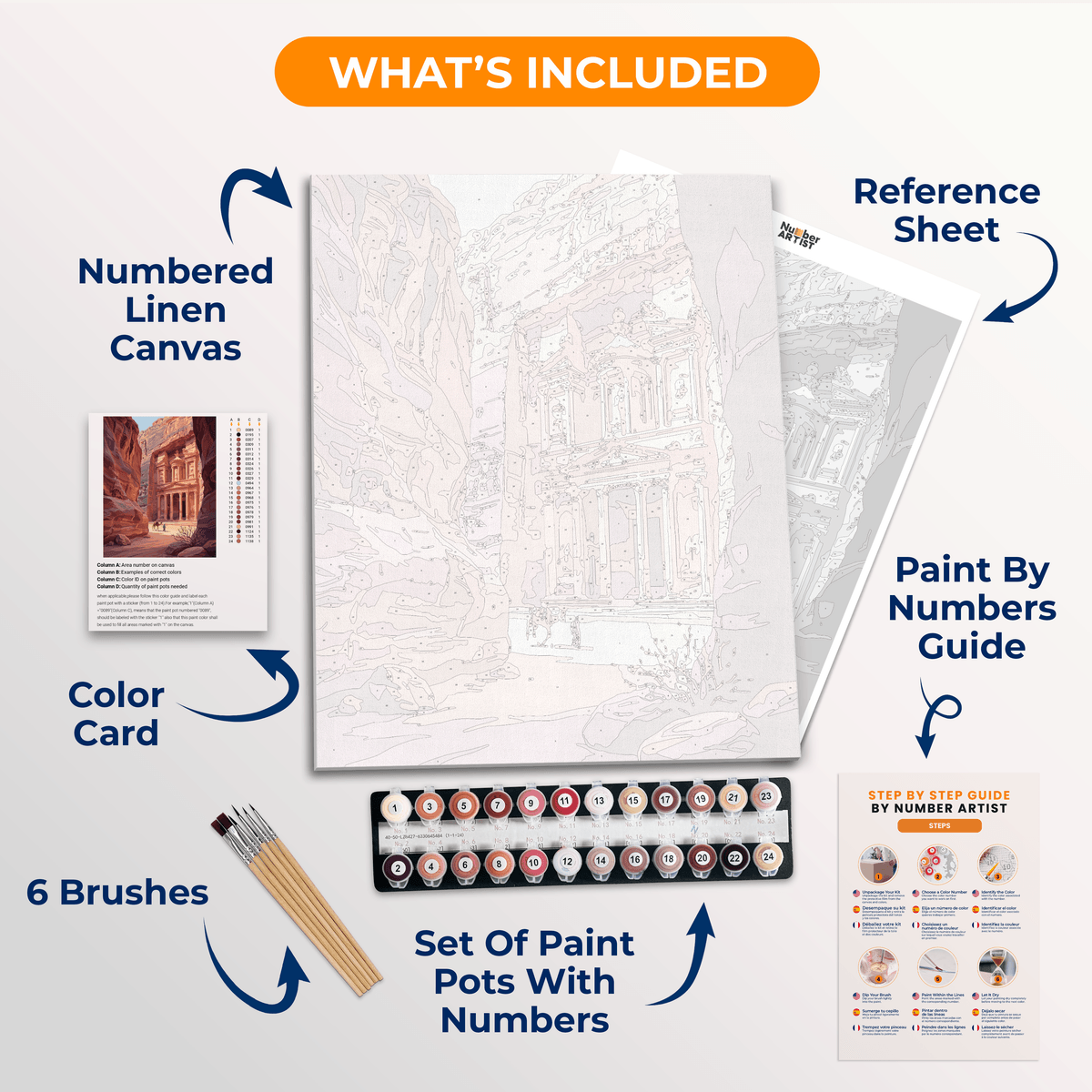 Petra Hidden Treasure - Number Artist Paint by Numbers Kits