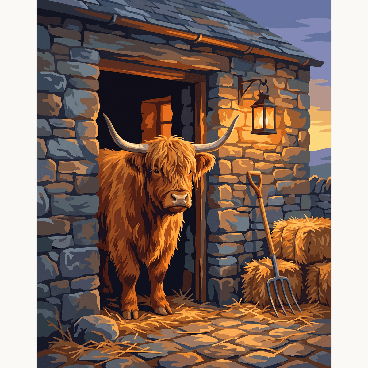 Warm Byre Welcome - Number Artist Paint by Numbers Kits