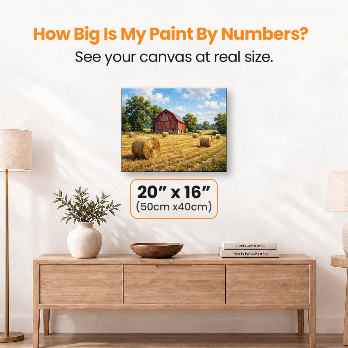 Golden Hay Meadow - Number Artist Paint by Numbers Kits