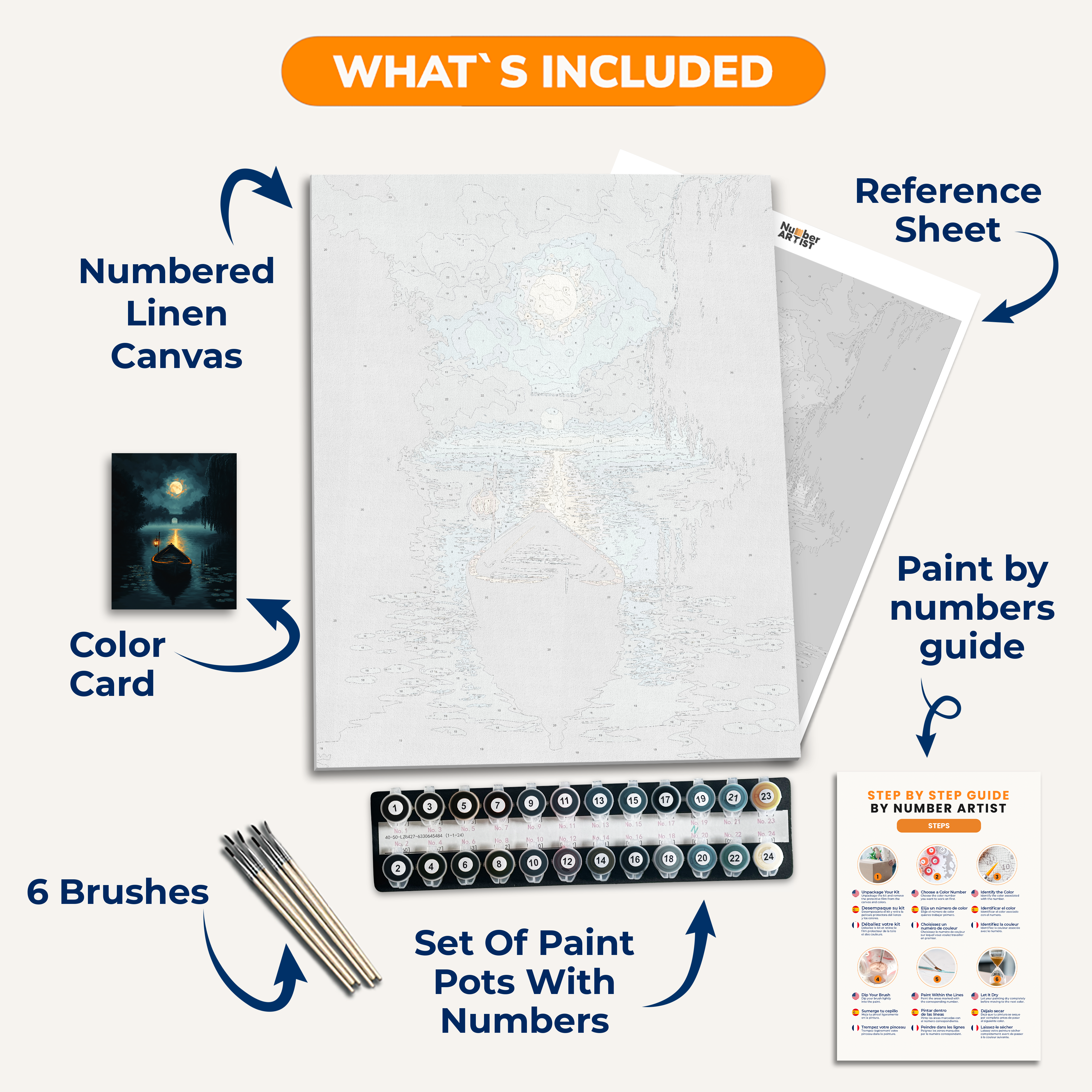 Deadly Waters - Number Artist Paint by Numbers Kits
