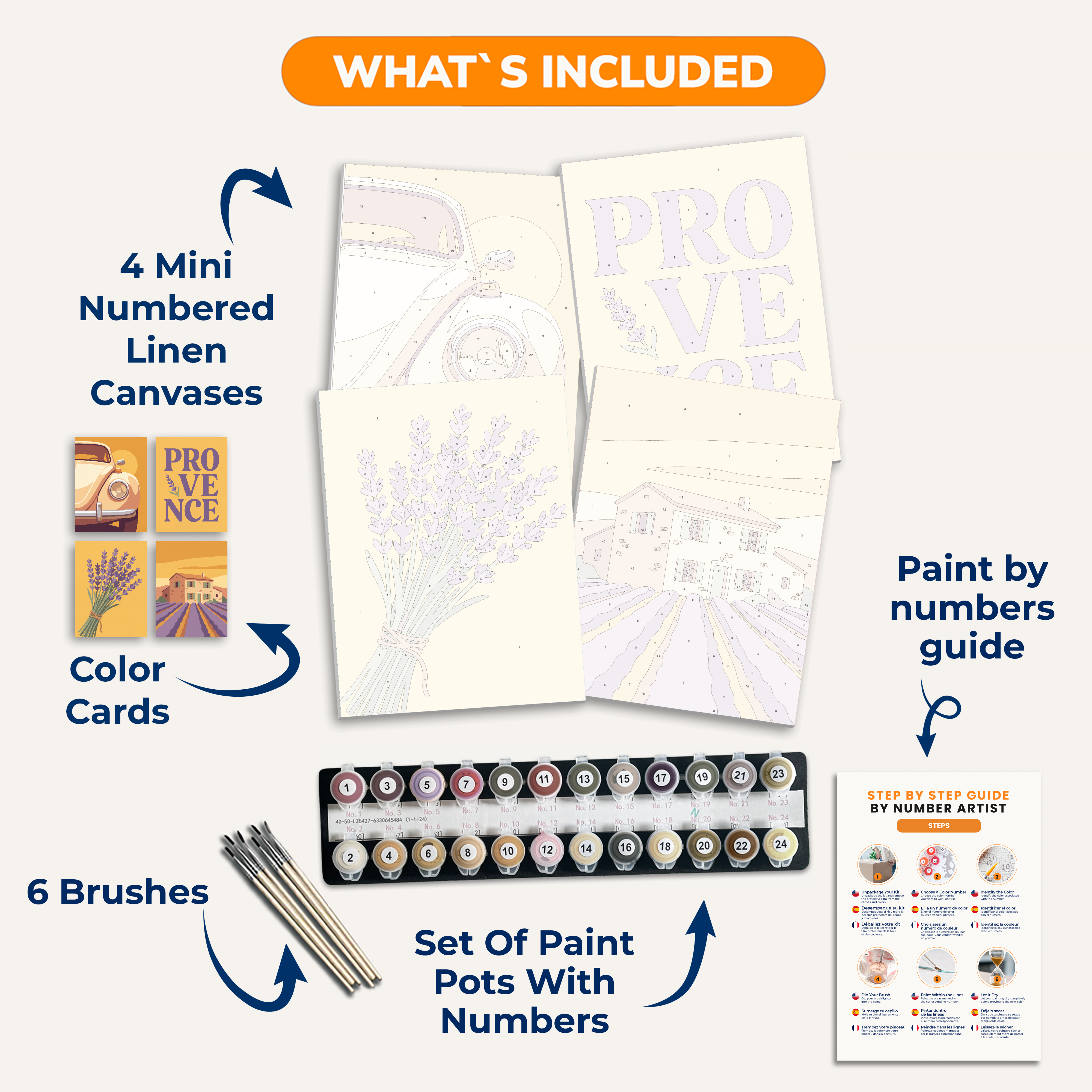 Provence Escape - Number Artist Paint by Numbers Kits