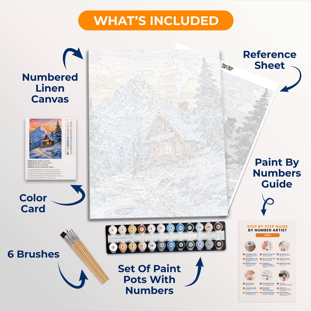Mountain Haven - Number Artist Paint by Numbers Kits