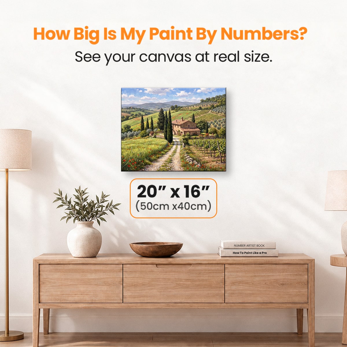 Tuscan Hills - Number Artist Paint by Numbers Kits