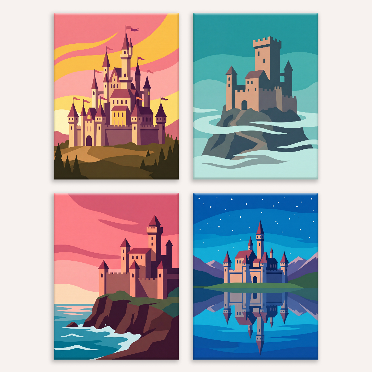 Kingdoms of Dreams - Number Artist Paint by Numbers Kits