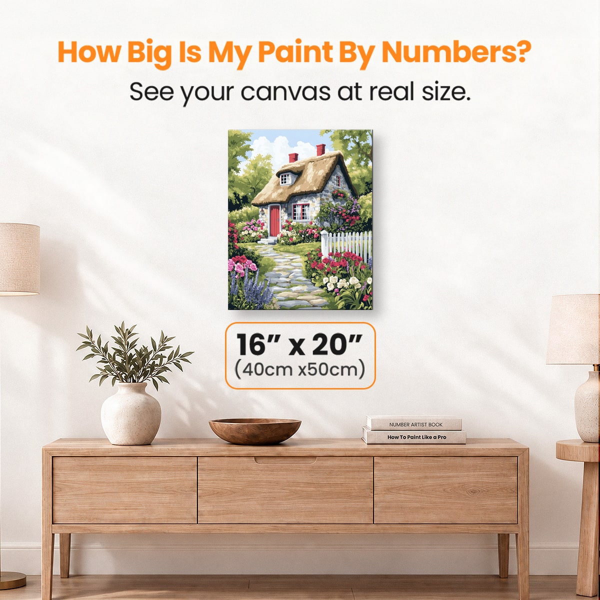 Flower Cottage - Number Artist Paint by Numbers Kits