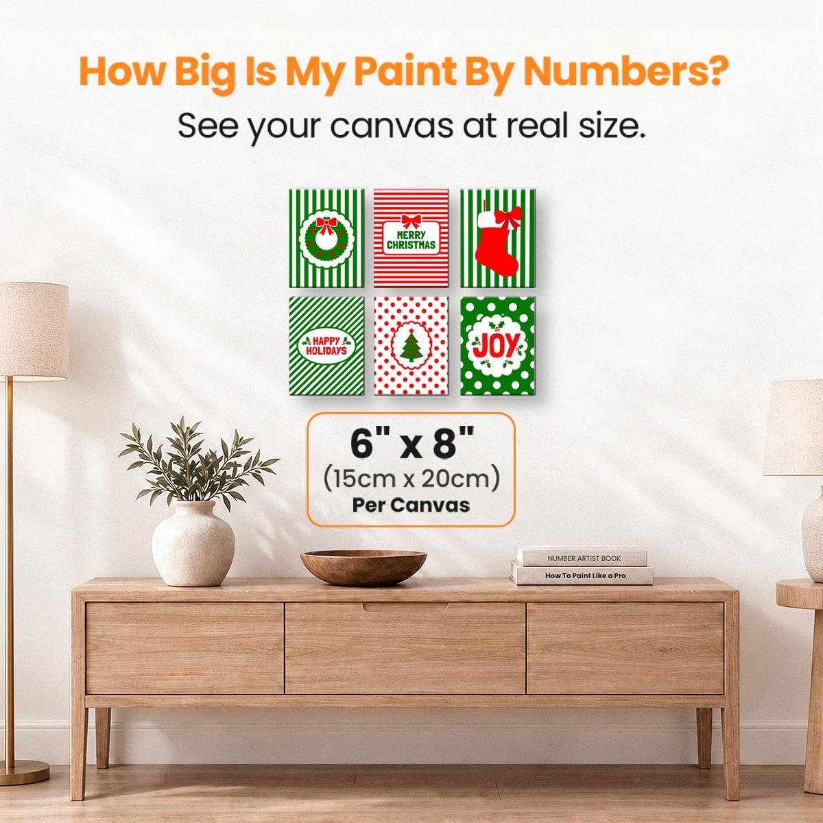 Happy Holidays - Number Artist Paint by Numbers Kits