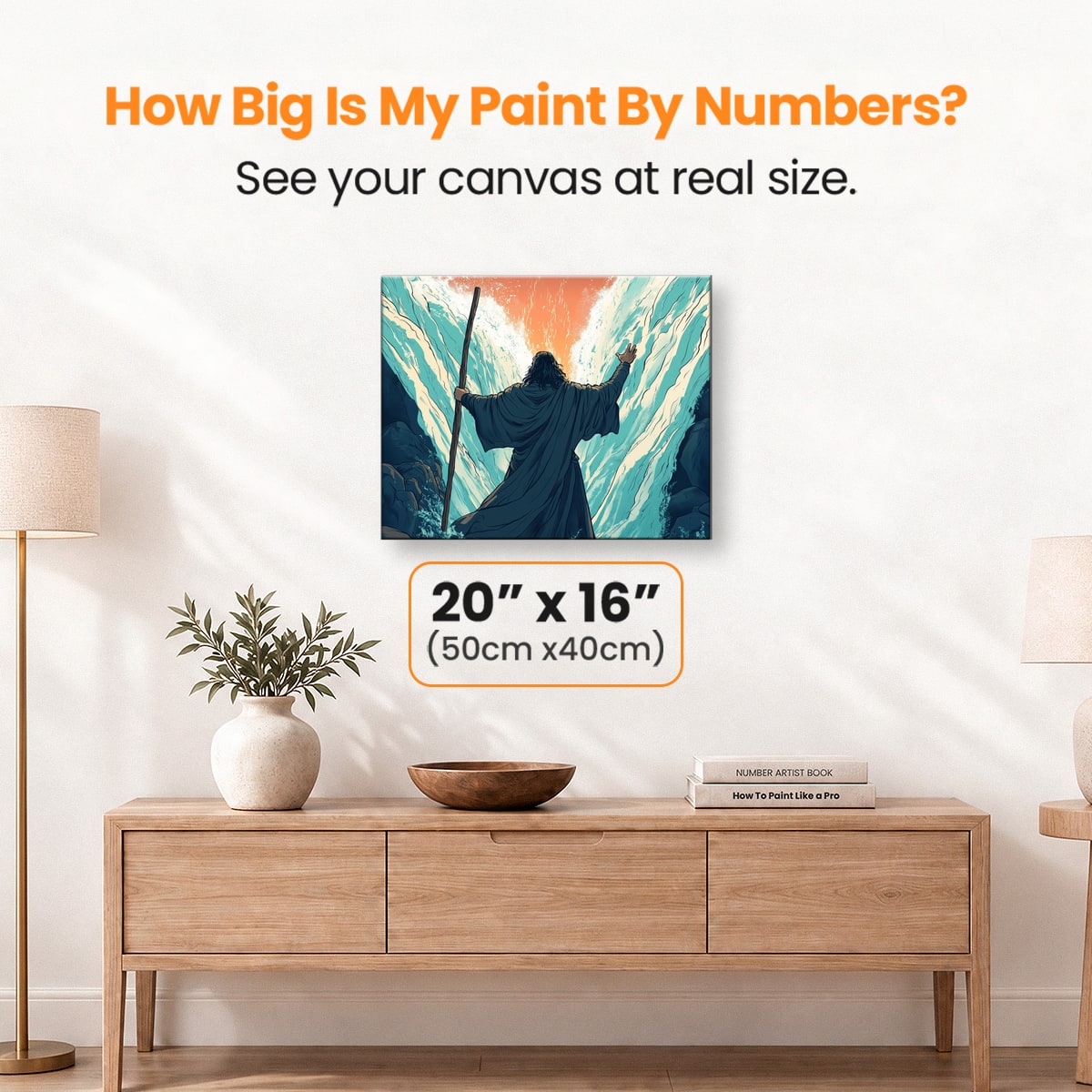 Red Sea Split - Number Artist Paint by Numbers Kits