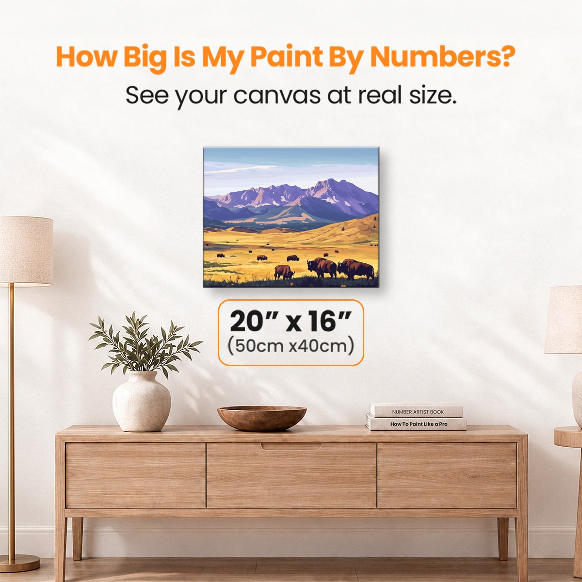Bison Clearing - Number Artist Paint by Numbers Kits