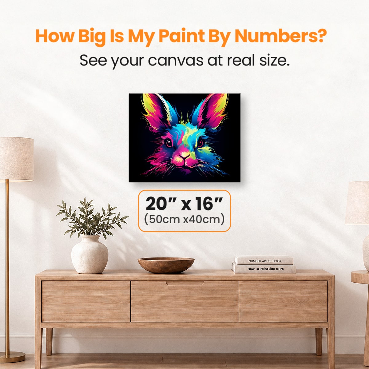 Colorful Bunny - Number Artist Paint by Numbers Kits