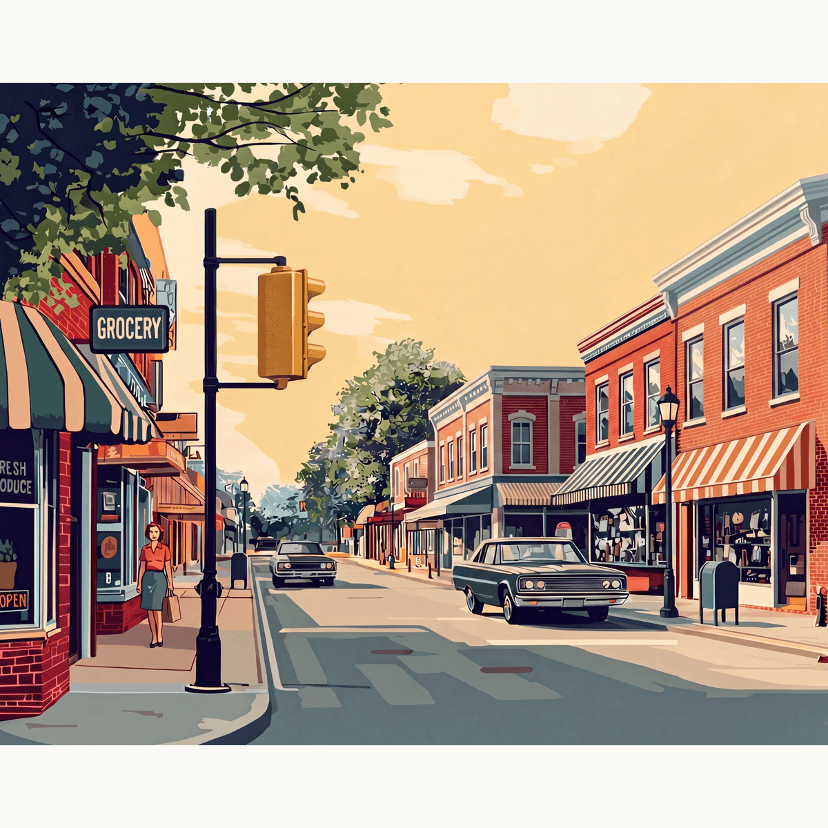 Main Street - Number Artist Paint by Numbers Kits