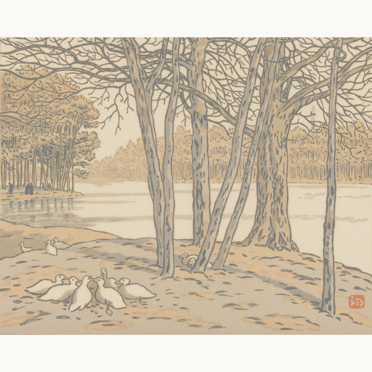 Du Bois de Boulogne by Henri Riviere - Number Artist Paint by Numbers Kits