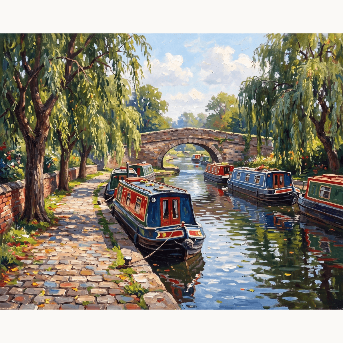 Narrowboat Drift - Number Artist Paint by Numbers Kits