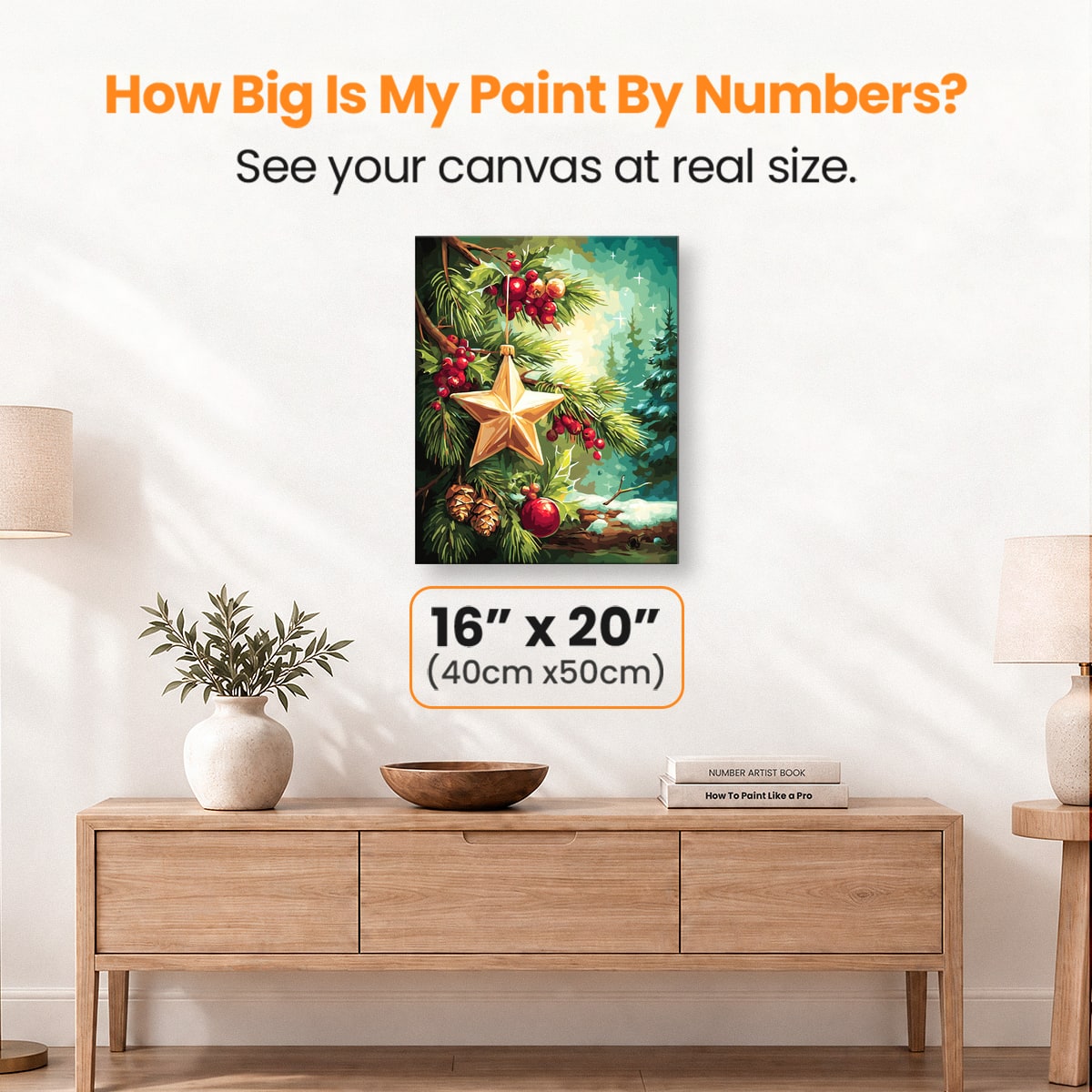 Holiday Glow - Number Artist Paint by Numbers Kits