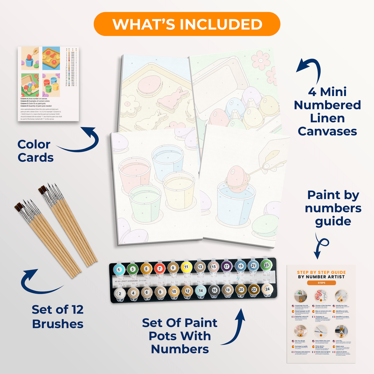 Egg Fun - Number Artist Paint by Numbers Kits