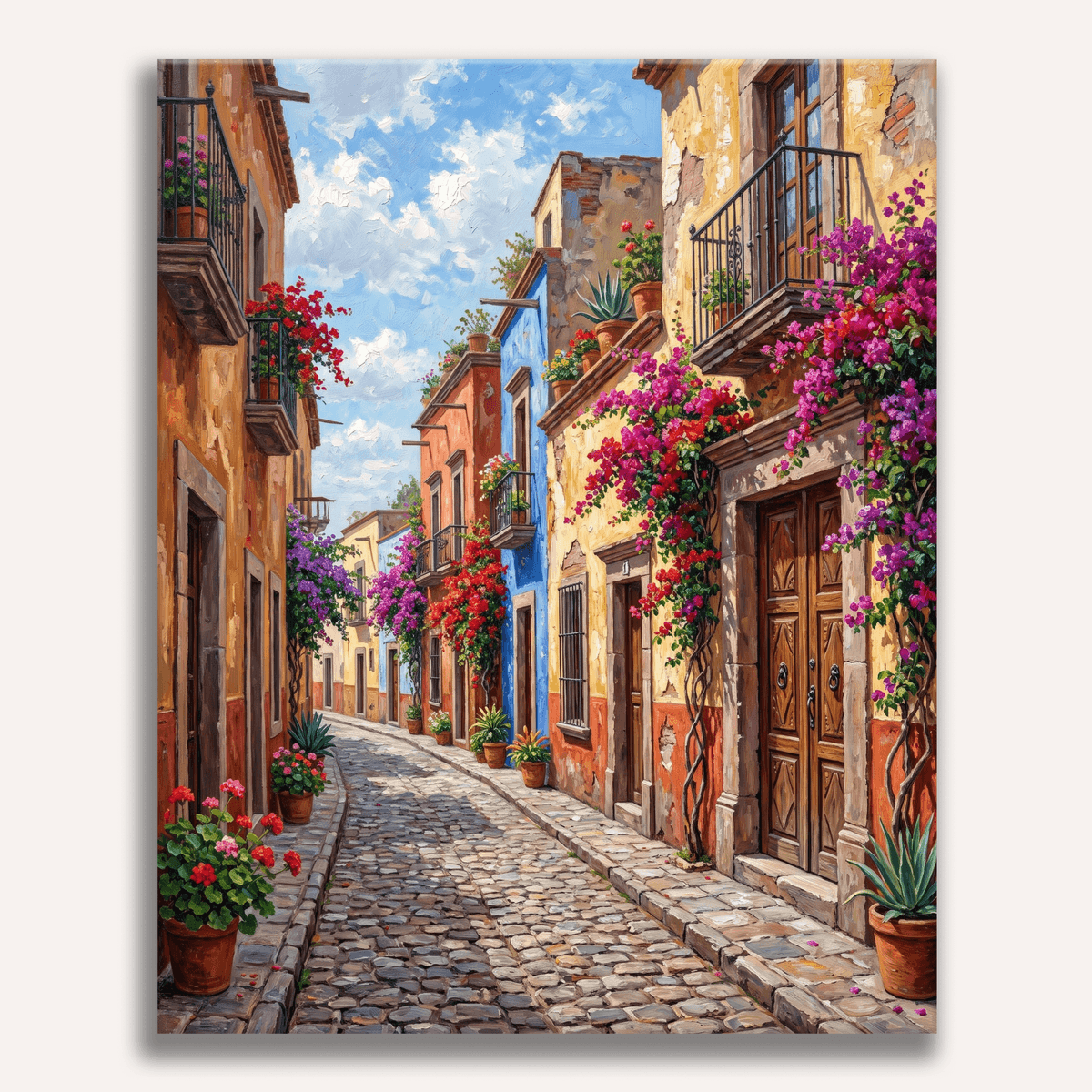 Sunlit Doorways - Number Artist Paint by Numbers Kits