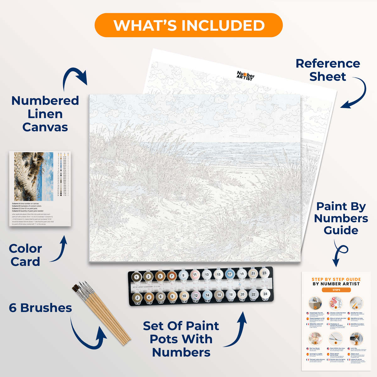 Dune Breeze - Number Artist Paint by Numbers Kits