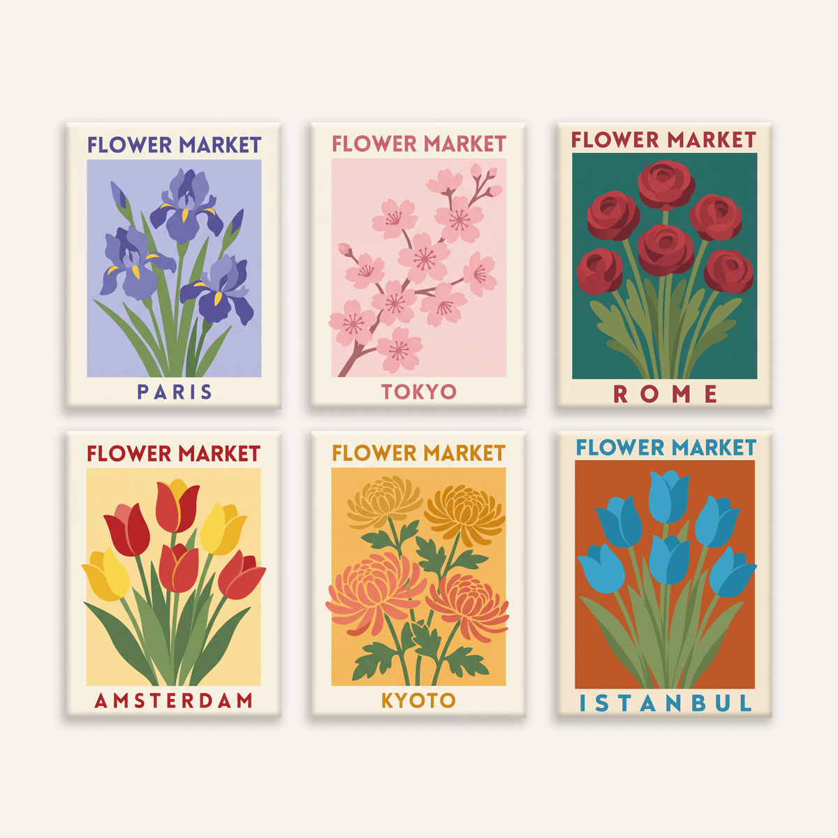 Flower Market - Number Artist Paint by Numbers Kits