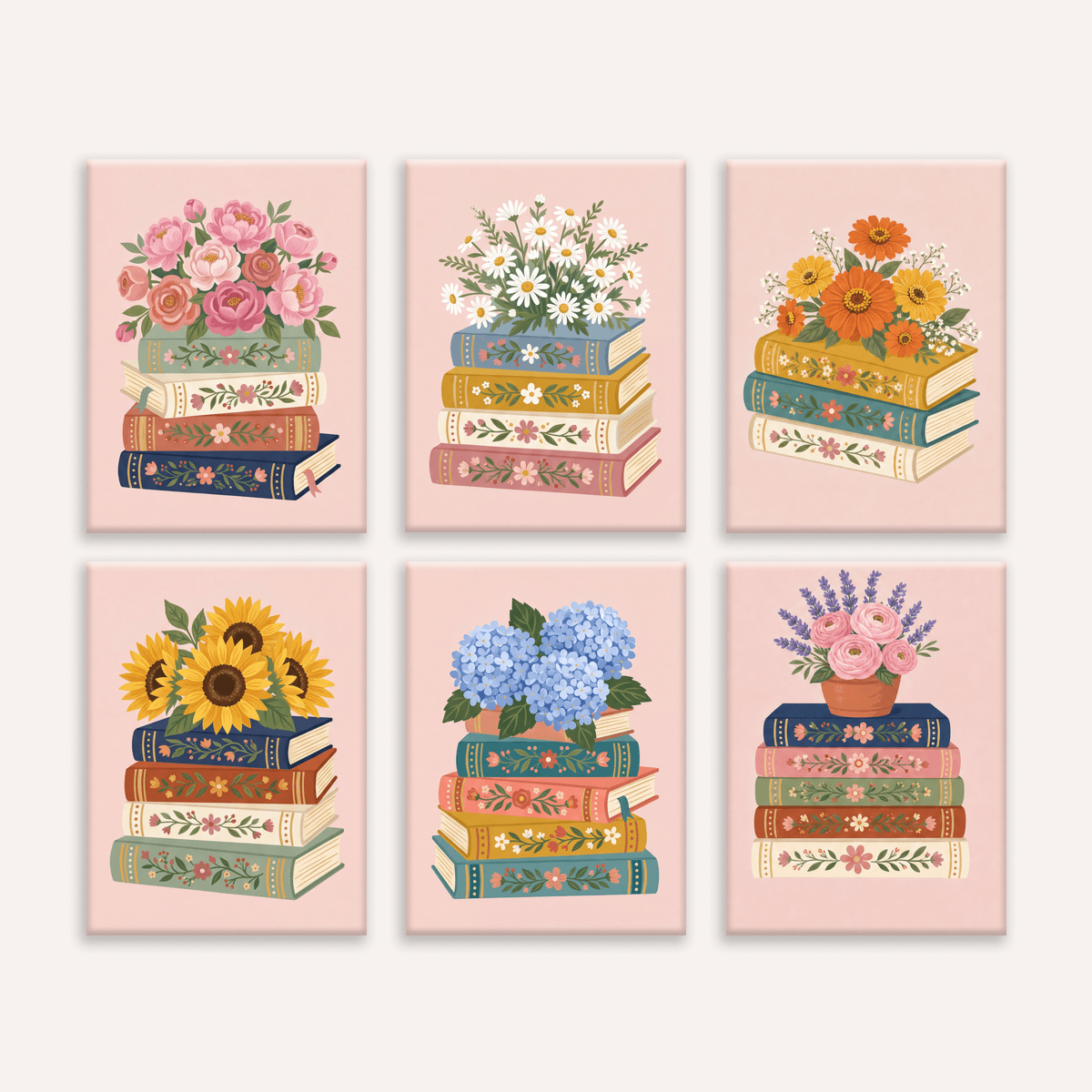 Bookshelf Bouquet - Number Artist Paint by Numbers Kits