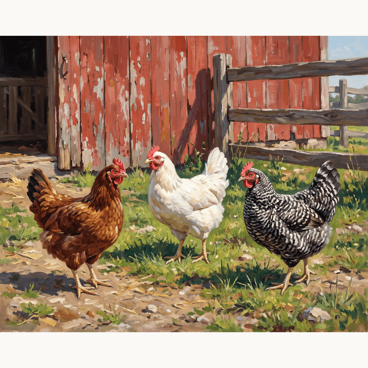 Farmyard Morning - Number Artist Paint by Numbers Kits