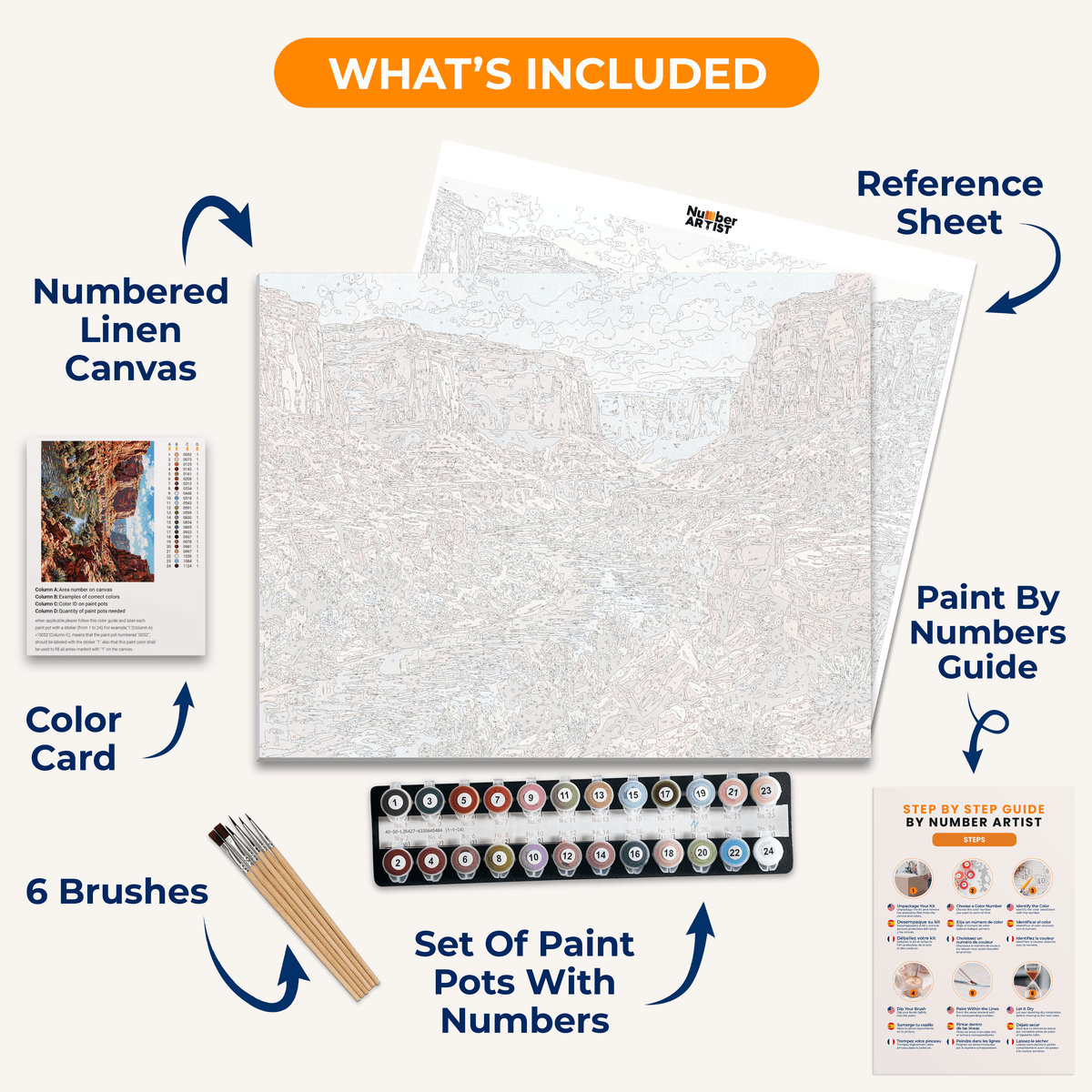 Canyon Bend - Number Artist Paint by Numbers Kits