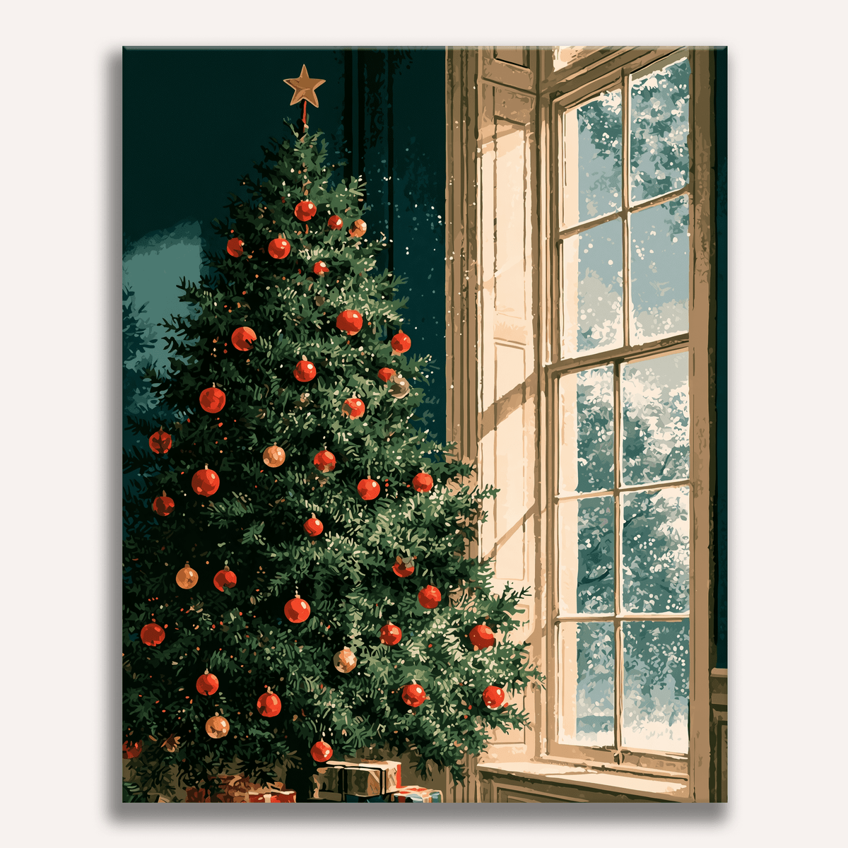 Christmas by the Window - Number Artist Paint by Numbers Kits