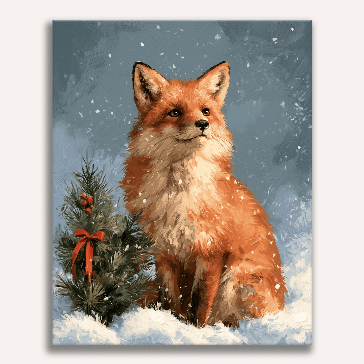 Festive Fox Portrait - Number Artist Paint by Numbers Kits