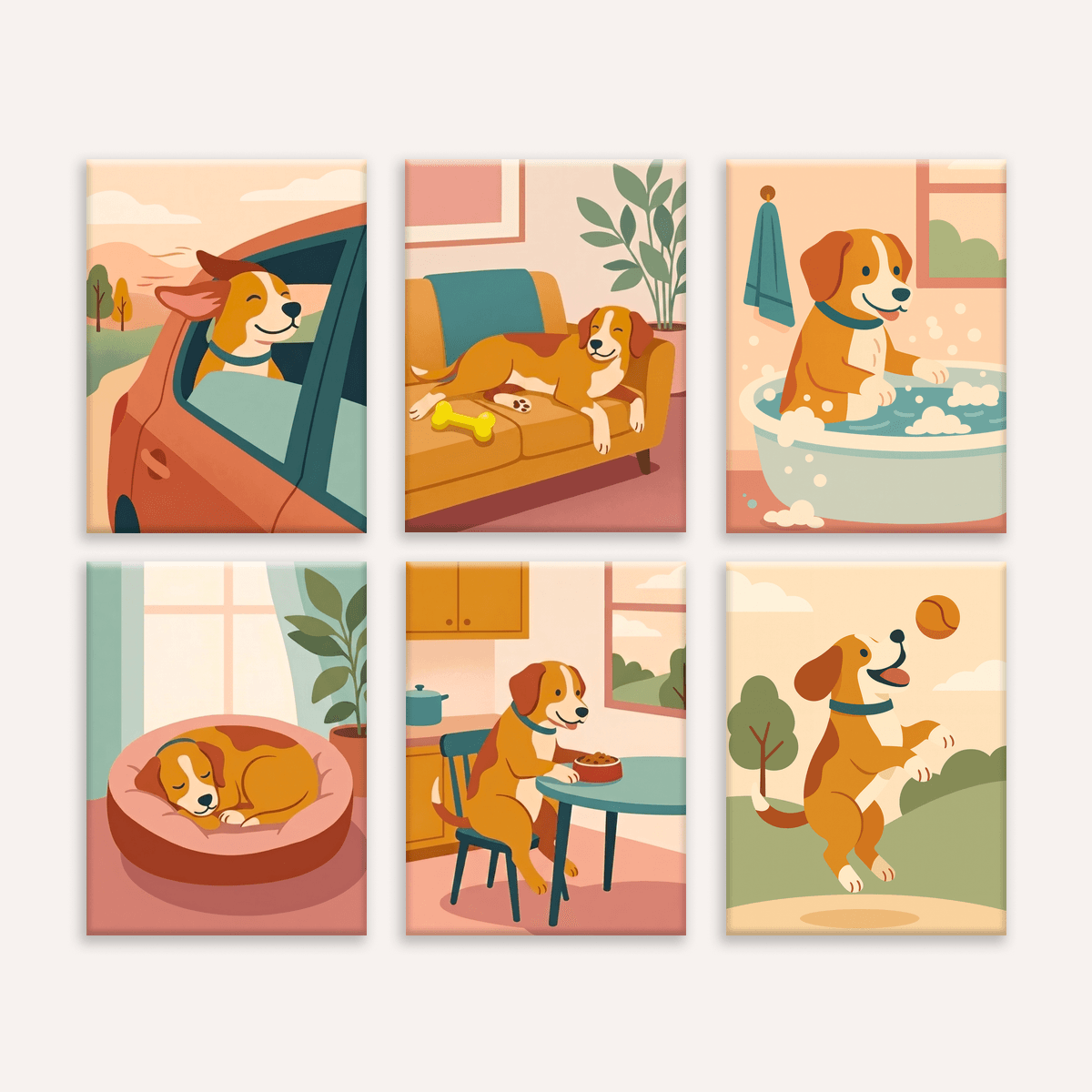 Canine Days - Number Artist Paint by Numbers Kits