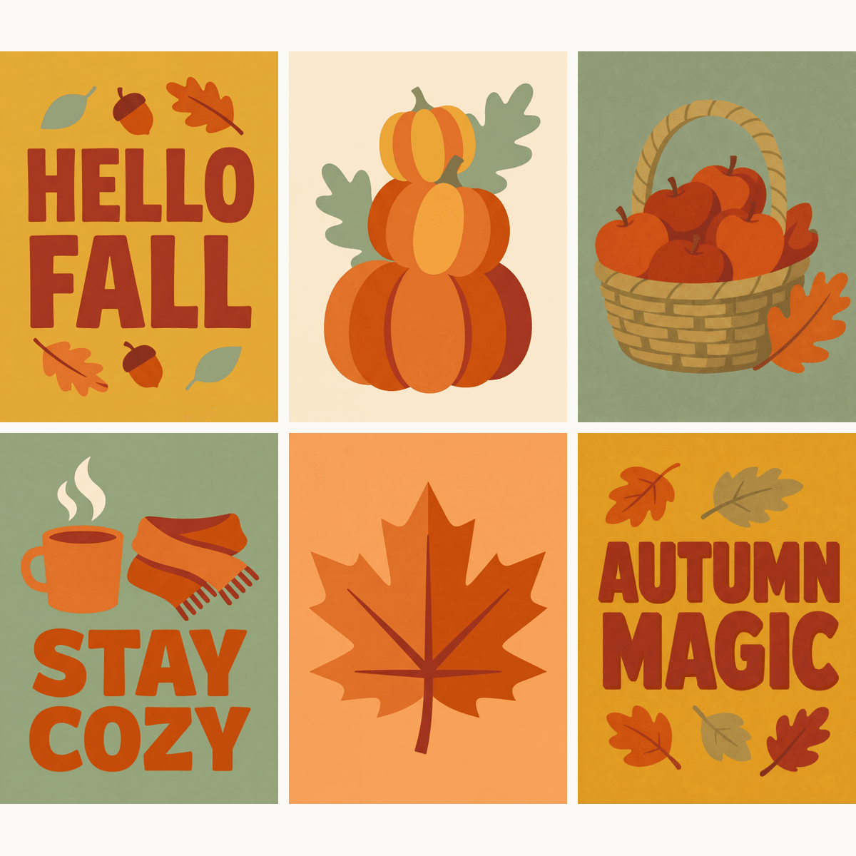 Hello Fall - Number Artist Paint by Numbers Kits