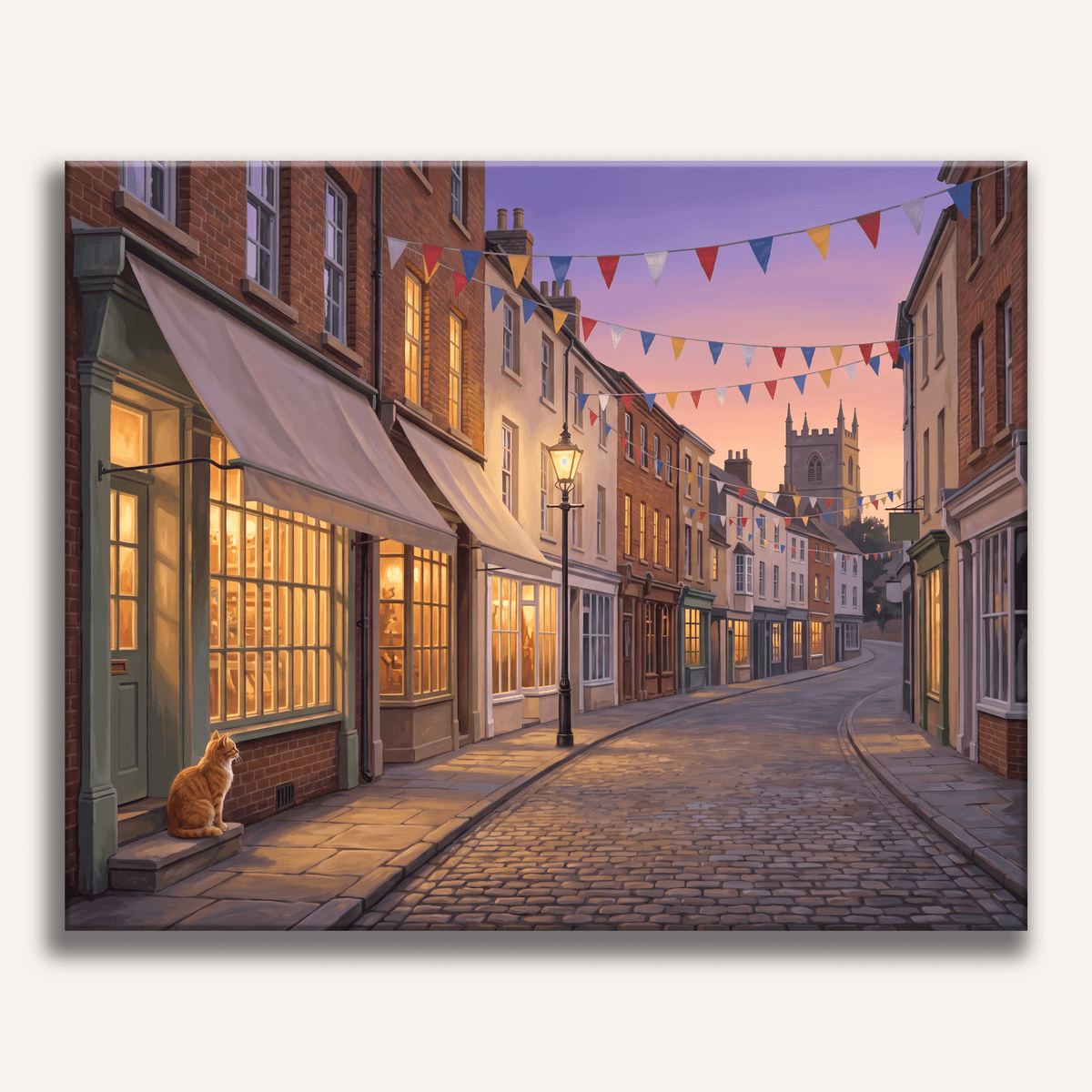 Bunting Street Cat - Number Artist Paint by Numbers Kits