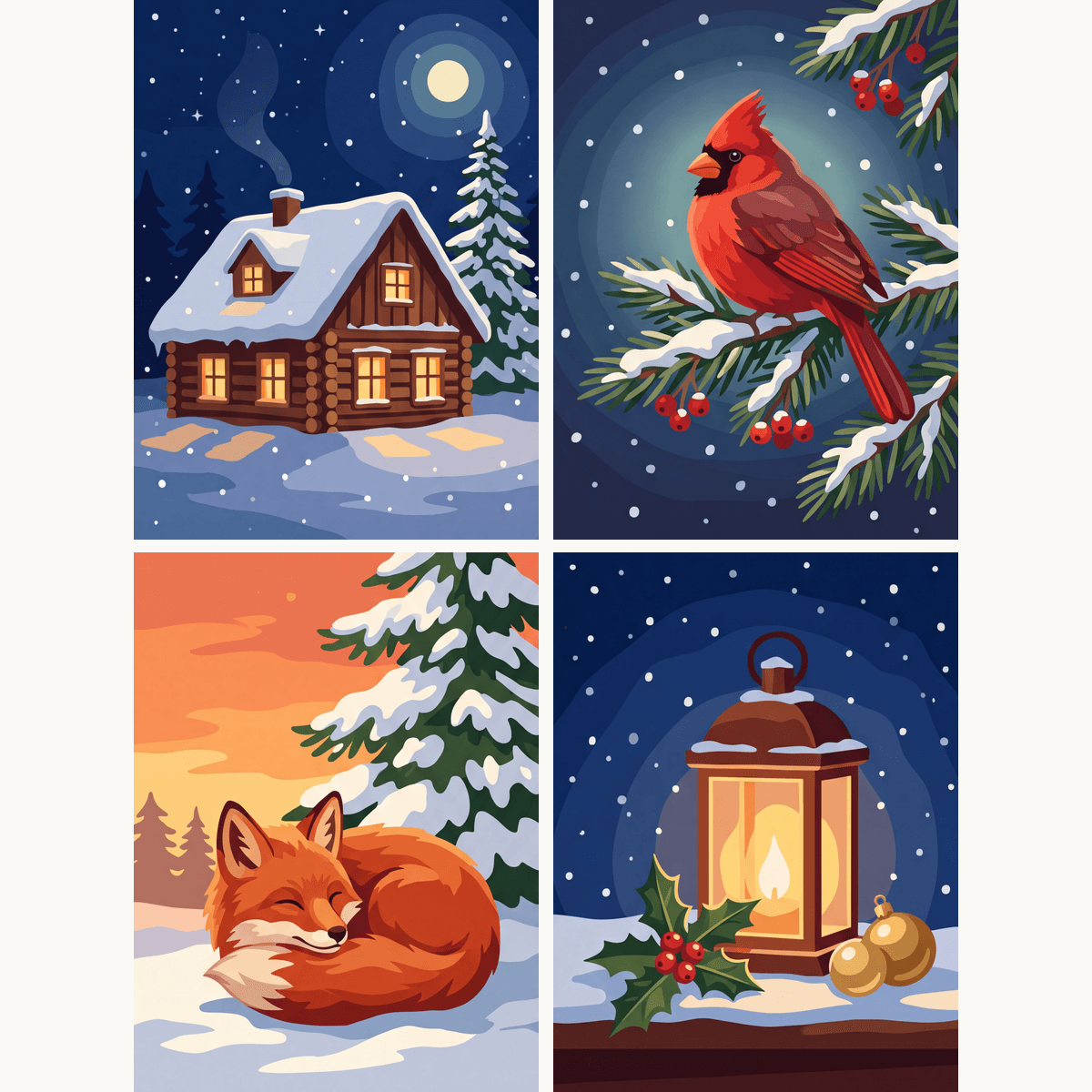 Winter Nights - Number Artist Paint by Numbers Kits