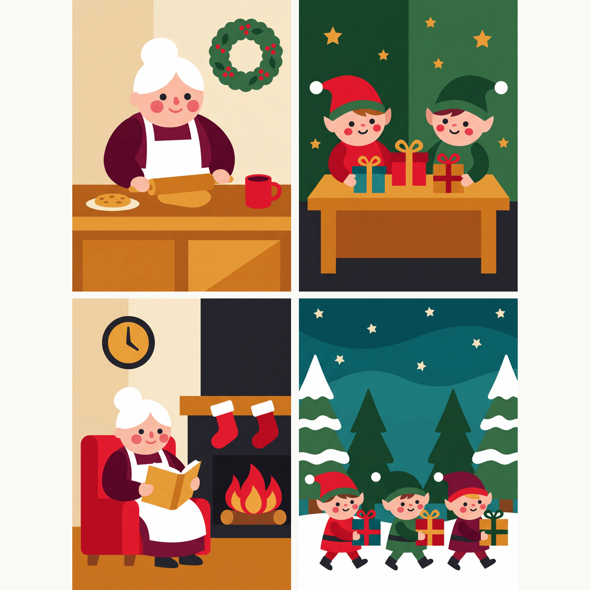 Mrs Claus Kitchen - Number Artist Paint by Numbers Kits