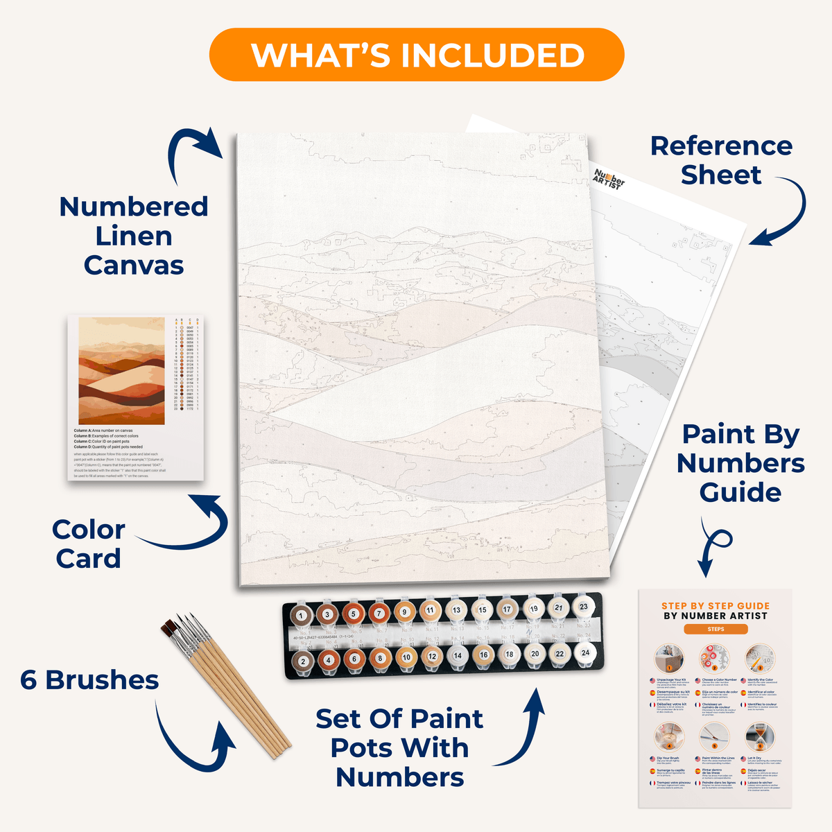 Muted Desert - Number Artist Paint by Numbers Kits