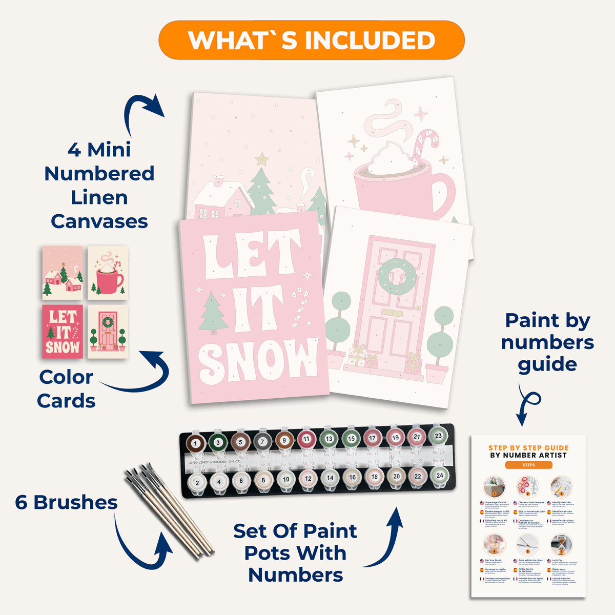 Let It Snow - Number Artist Paint by Numbers Kits