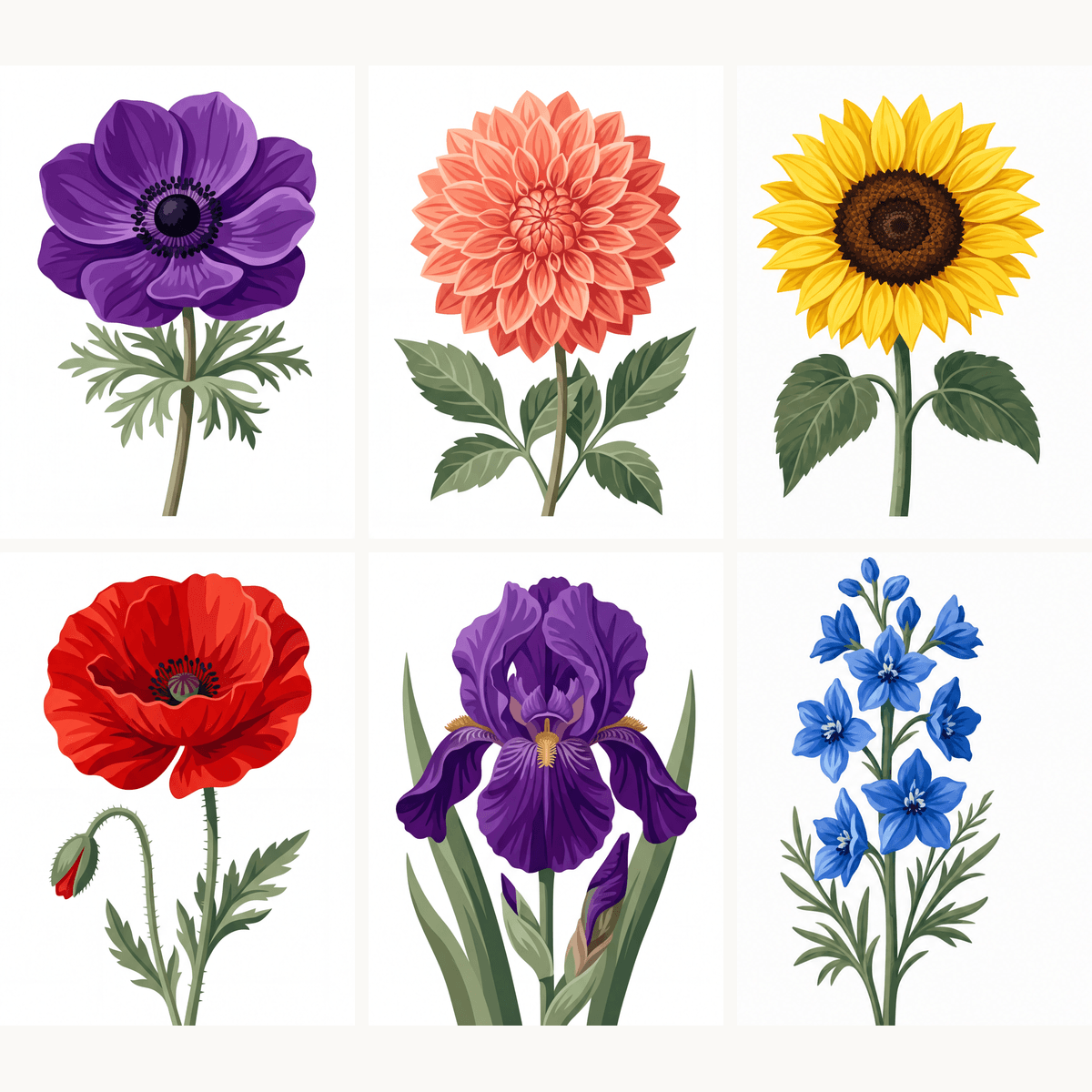 Wildflower Diary - Number Artist Paint by Numbers Kits