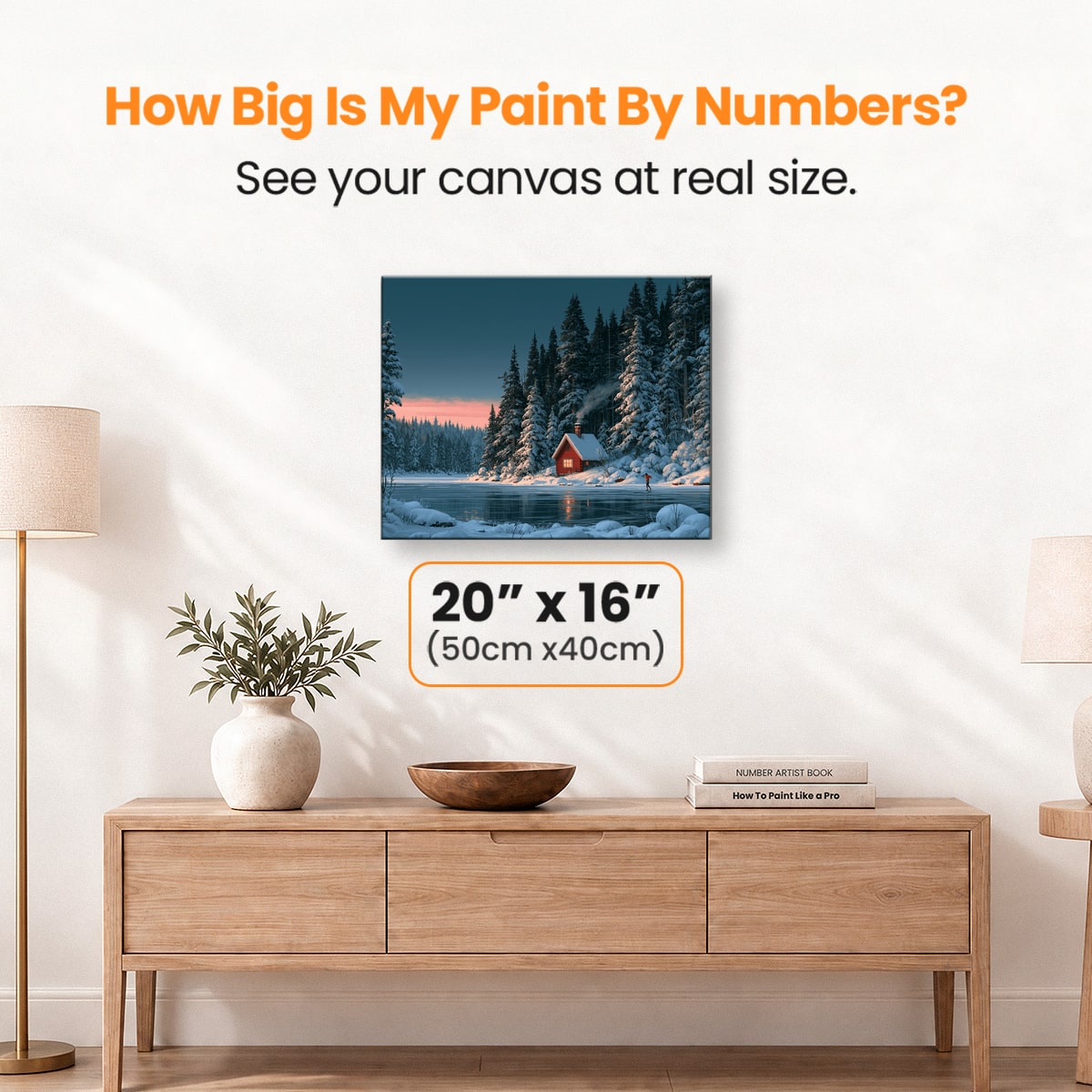 Ice Skater's Home - Number Artist Paint by Numbers Kits
