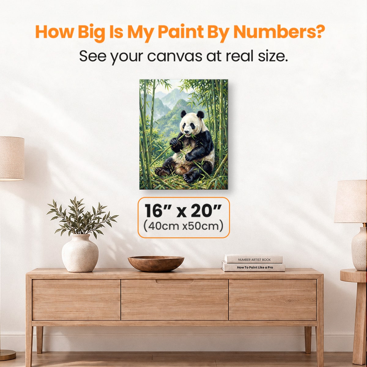 Bamboo Panda Peace - Number Artist Paint by Numbers Kits