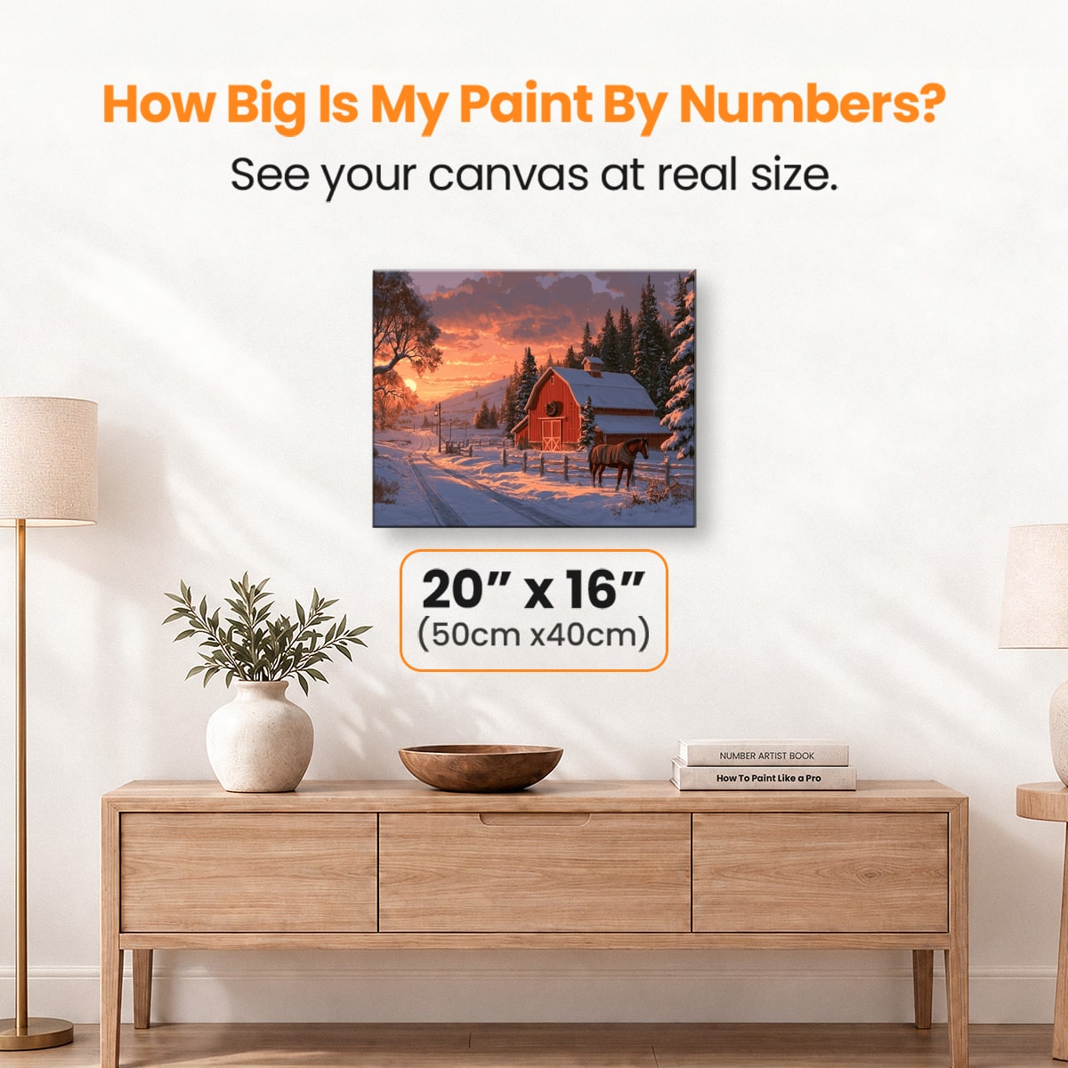 Winter Farm Life - Number Artist Paint by Numbers Kits