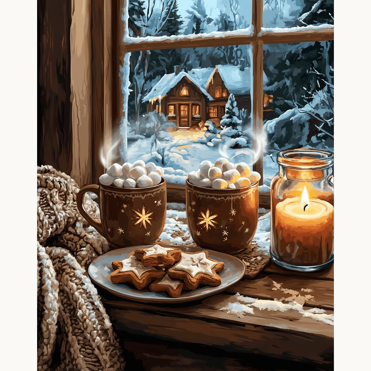 Steaming Hot Cocoa - Number Artist Paint by Numbers Kits