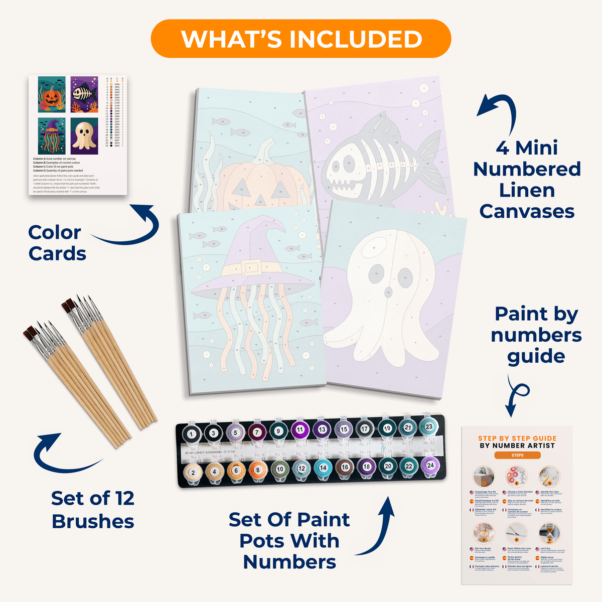 Sunken Spooks - Number Artist Paint by Numbers Kits