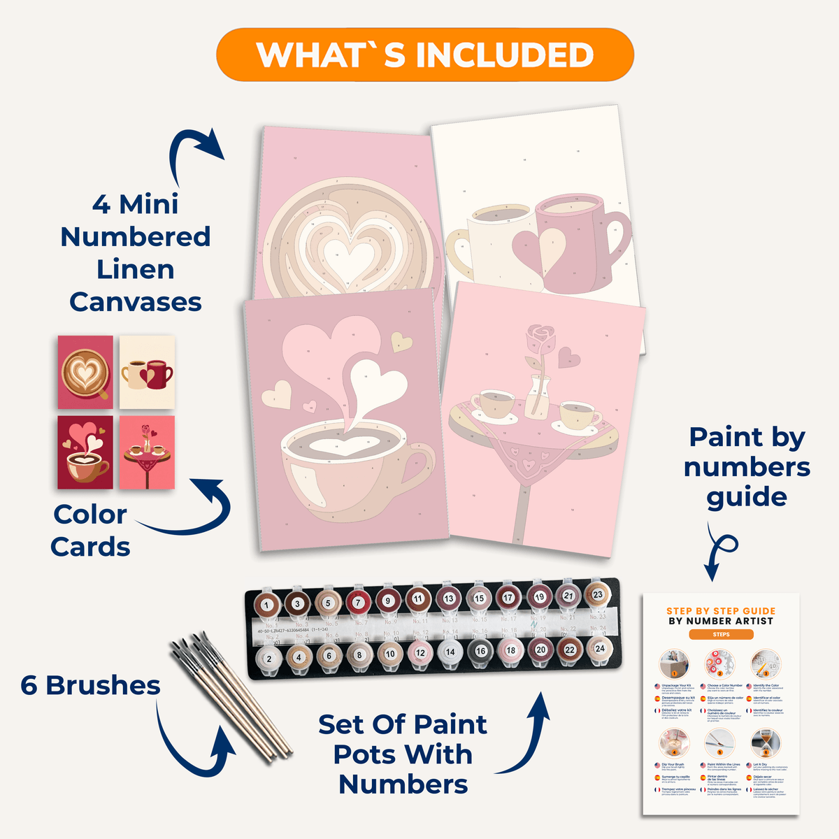 Coffee Lovers - Number Artist Paint by Numbers Kits