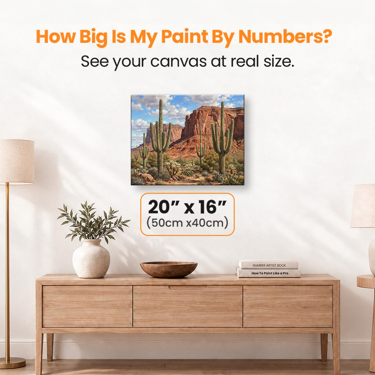 Desert Stillness - Number Artist Paint by Numbers Kits