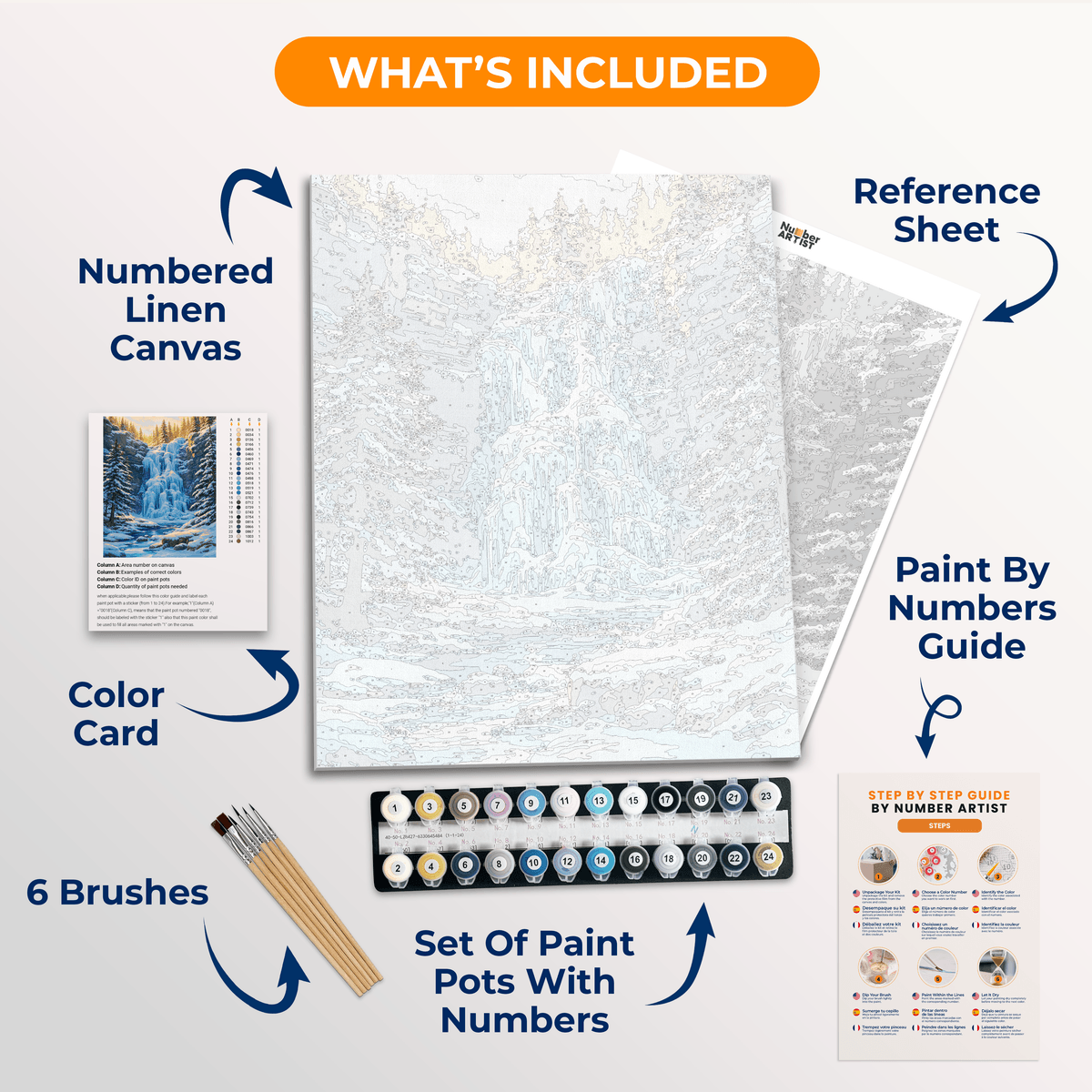 Frozen Majesty - Number Artist Paint by Numbers Kits