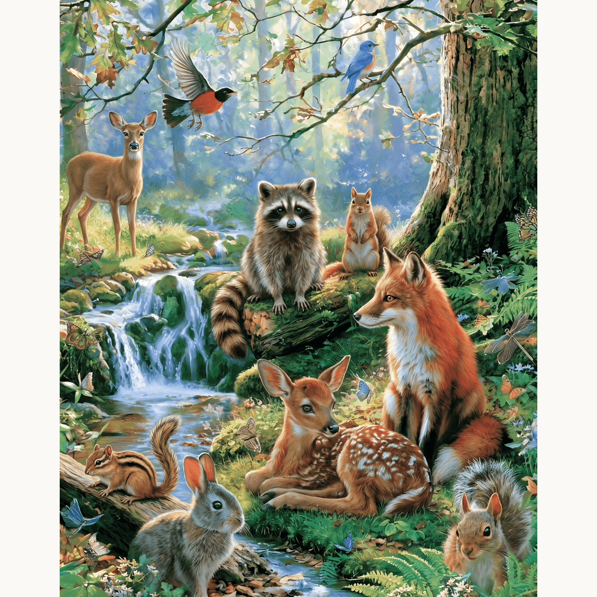 Forest Friends - Number Artist Paint by Numbers Kits