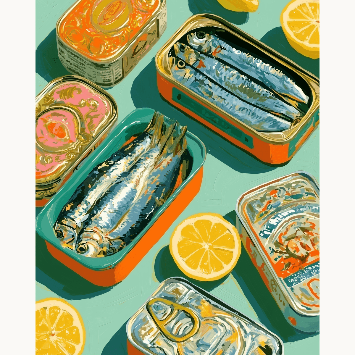 Sets of Sardines - Number Artist Paint by Numbers Kits