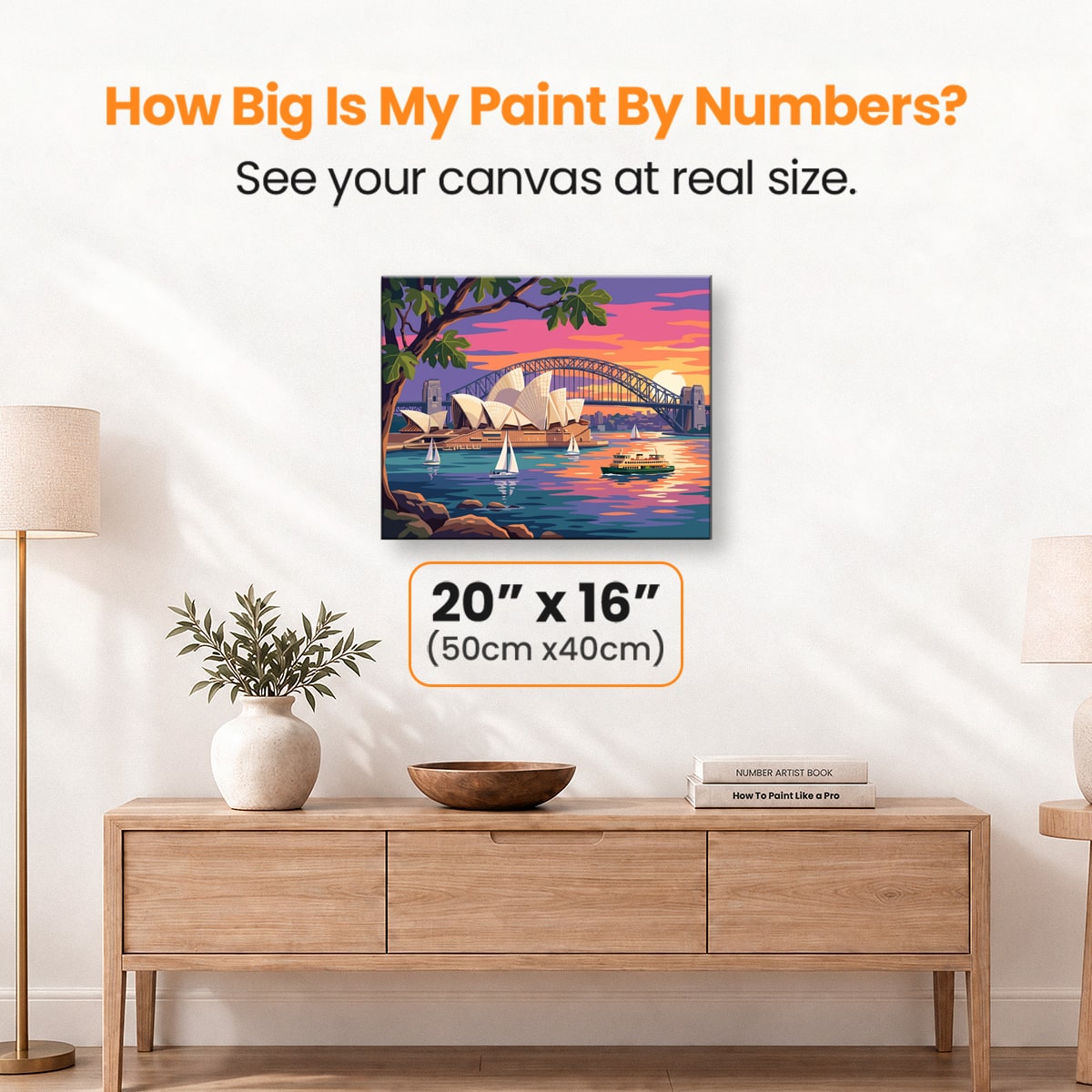 Sydney Harbour Glow - Number Artist Paint by Numbers Kits