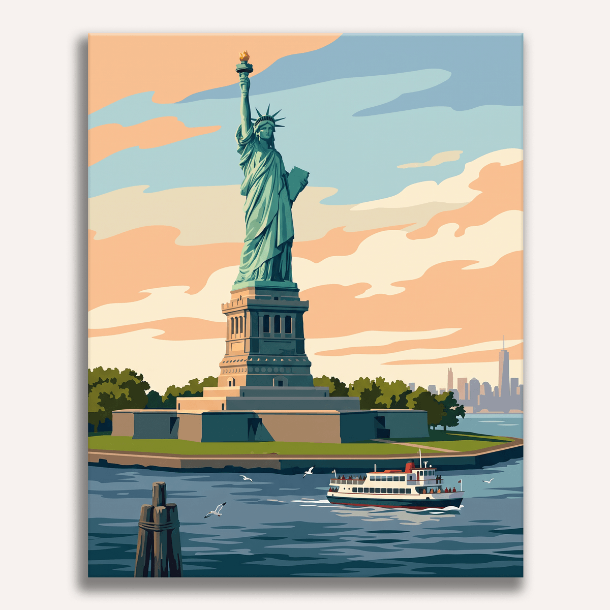 Lady Liberty Pride - Number Artist Paint by Numbers Kits