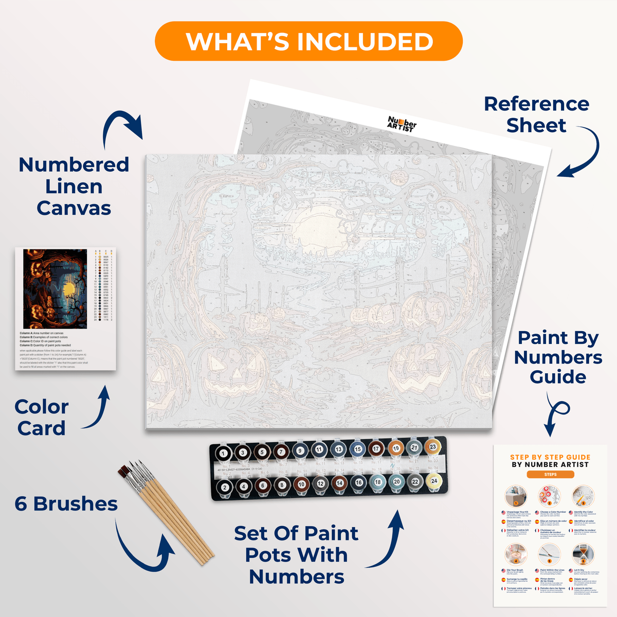 Jack o' Family - Number Artist Paint by Numbers Kits