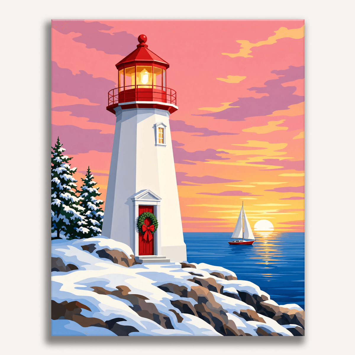 Sunset Cheer - Number Artist Paint by Numbers Kits