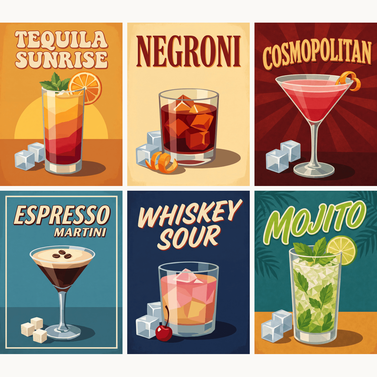 Vintage Sips - Number Artist Paint by Numbers Kits