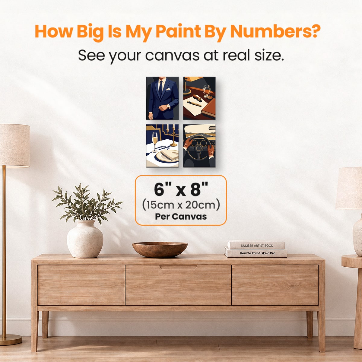 Refined Living - Number Artist Paint by Numbers Kits